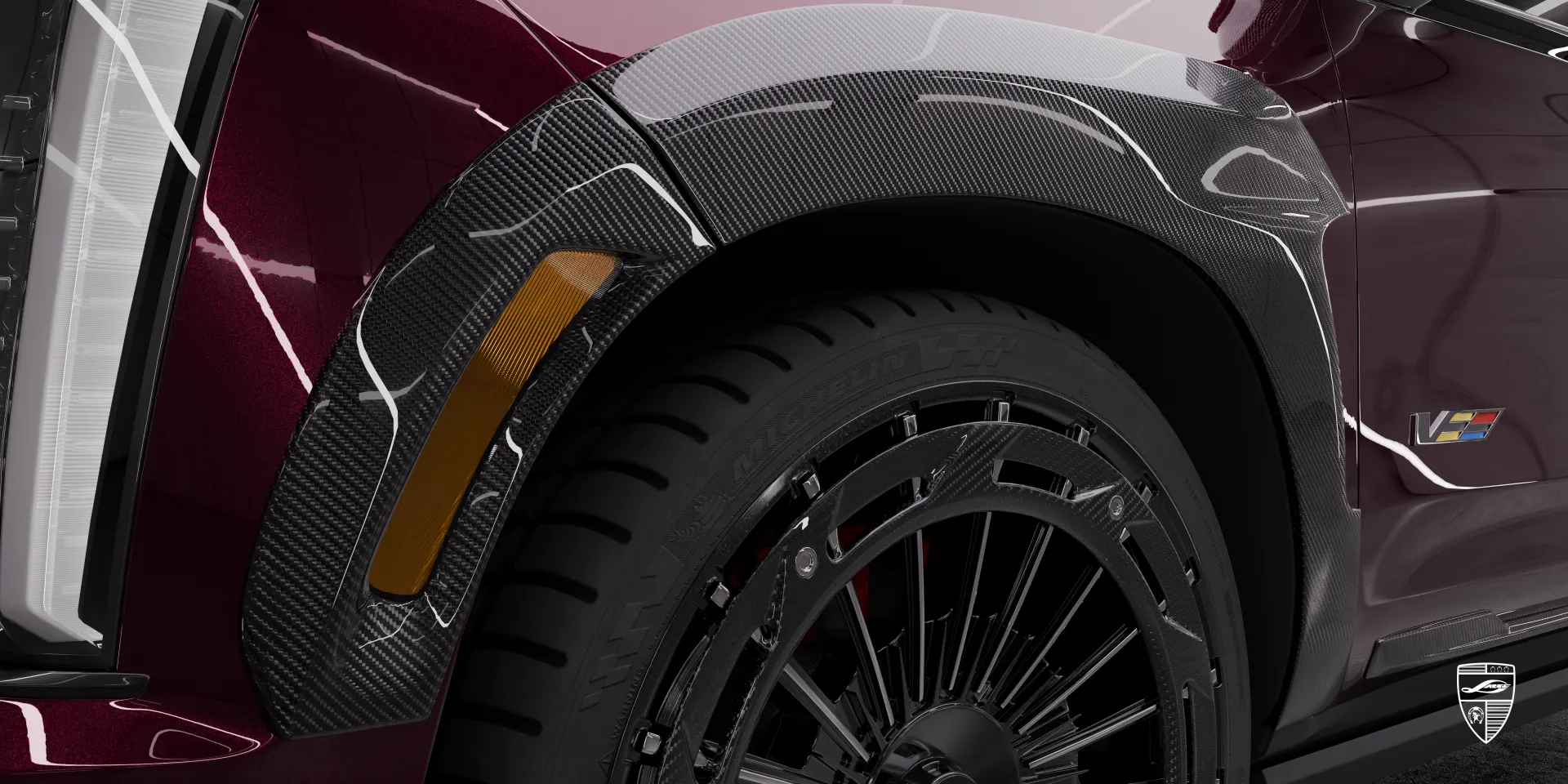 Комплект обвеса Cadillac Escalade‑V ESV Facelift гарантирует плавную, но солидную езду