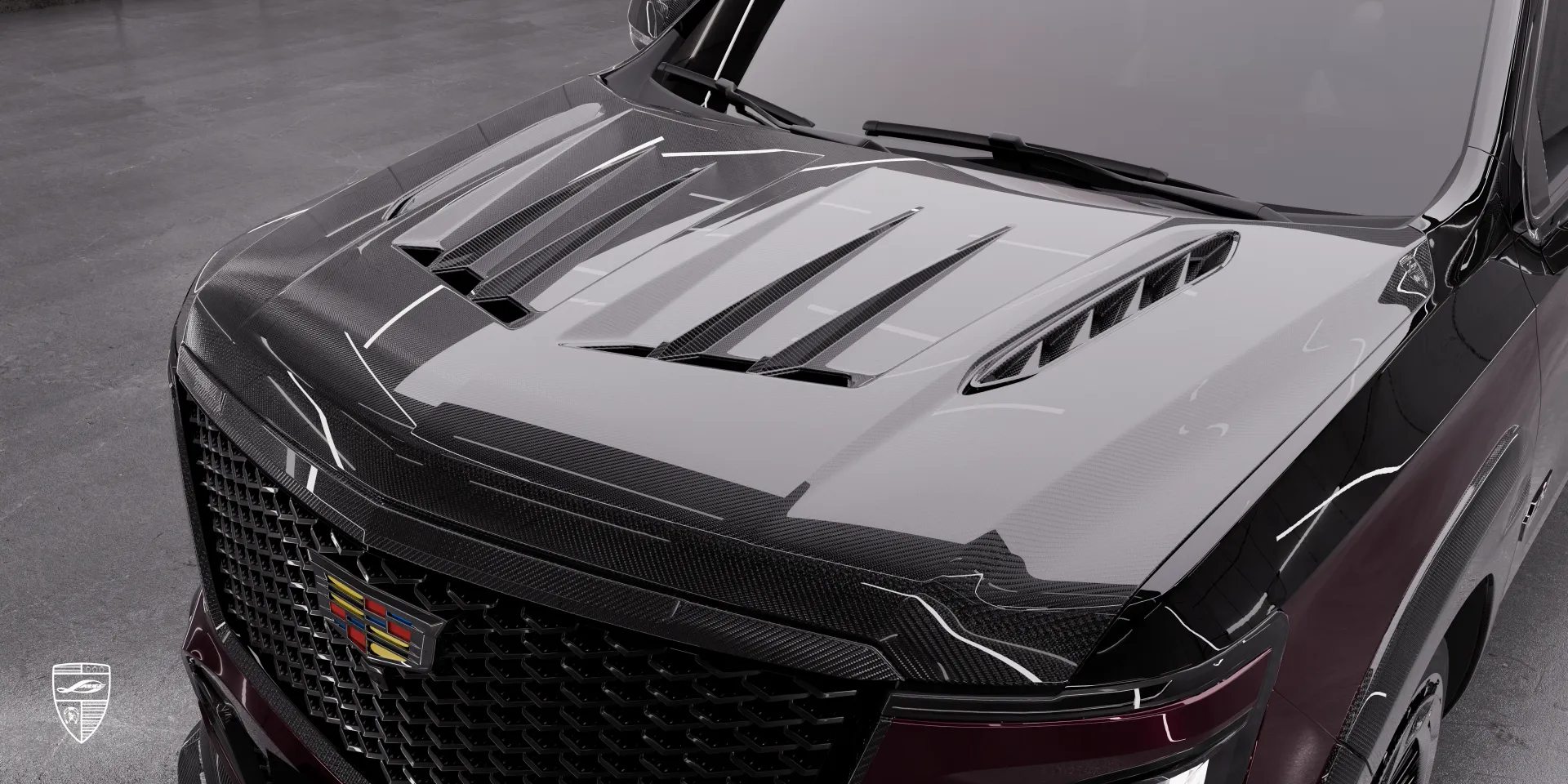 Комплект обвеса Cadillac Escalade‑V ESV Facelift 2026: стайлинг VIP‑версии Escalade V‑ESV