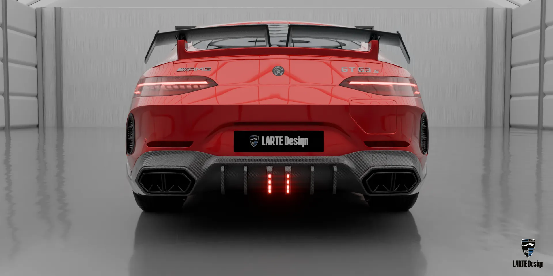 Красный GT AMG 63 — индивидуальный стиль с пакетом Signature и мощным обликом