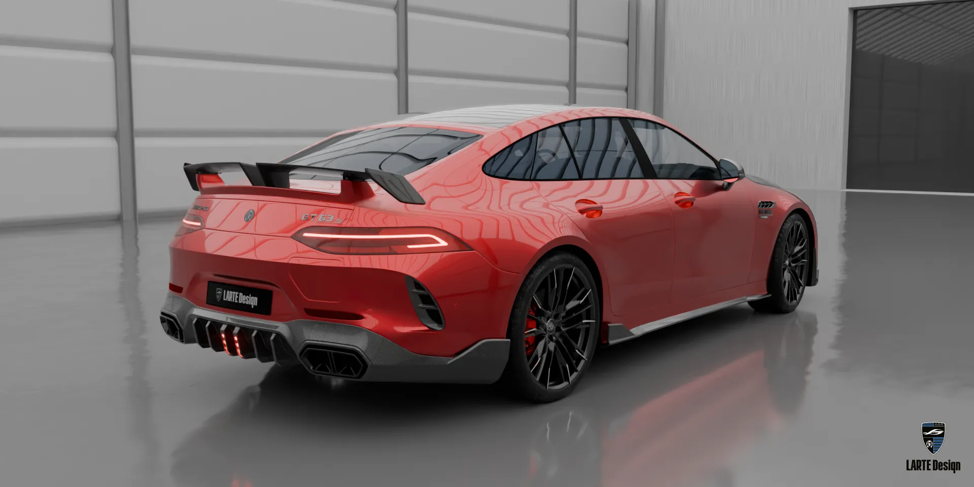 Mercedes GT AMG 63 — кузов Signature в красном цвете и премиальный дизайн