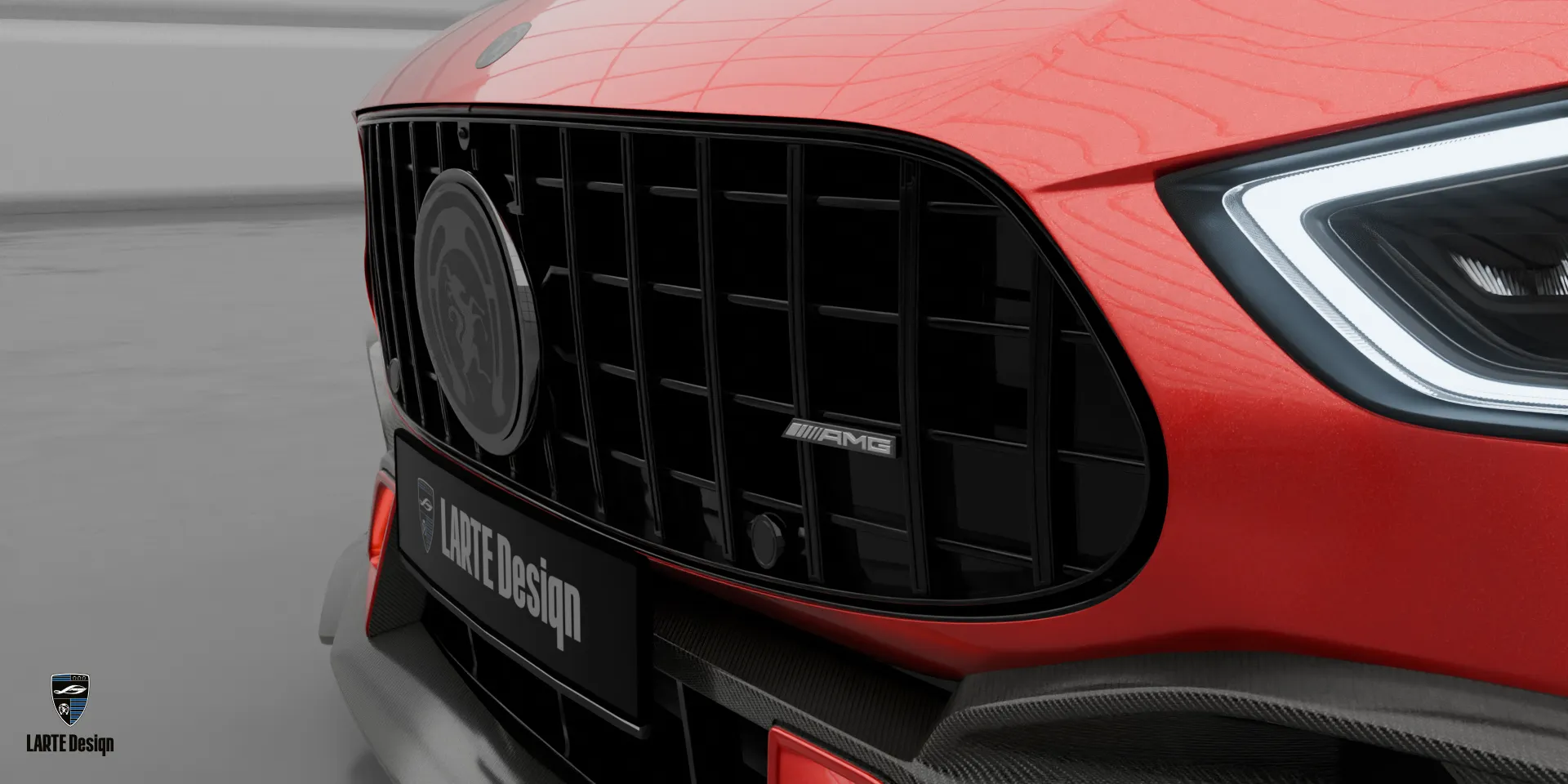 Mercedes GT AMG 63 — красное купе с агрессивным кузовом Signature