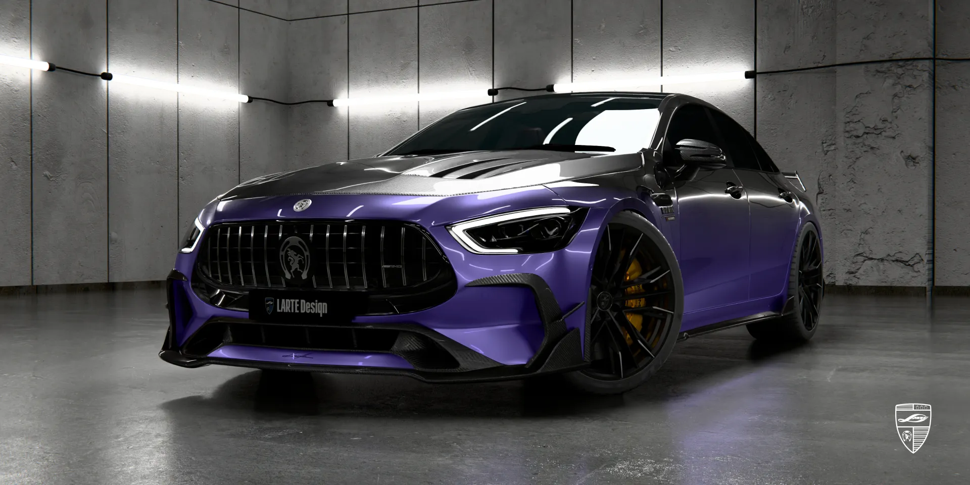 Аэродинамический карбоновый комплект для AMG GT Facelift 63 снижает сопротивление воздуха