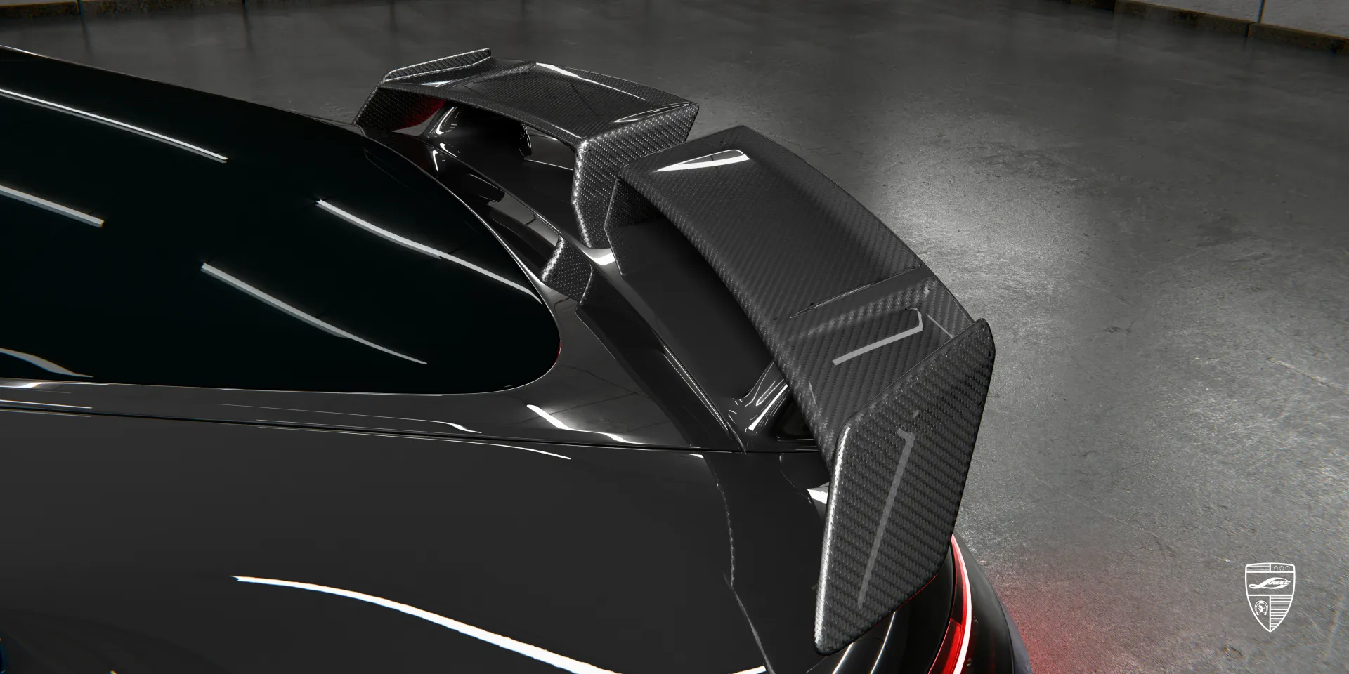 Спойлер из карбона для Mercedes GT AMG Facelift улучшает аэродинамику и посадку автомобиля