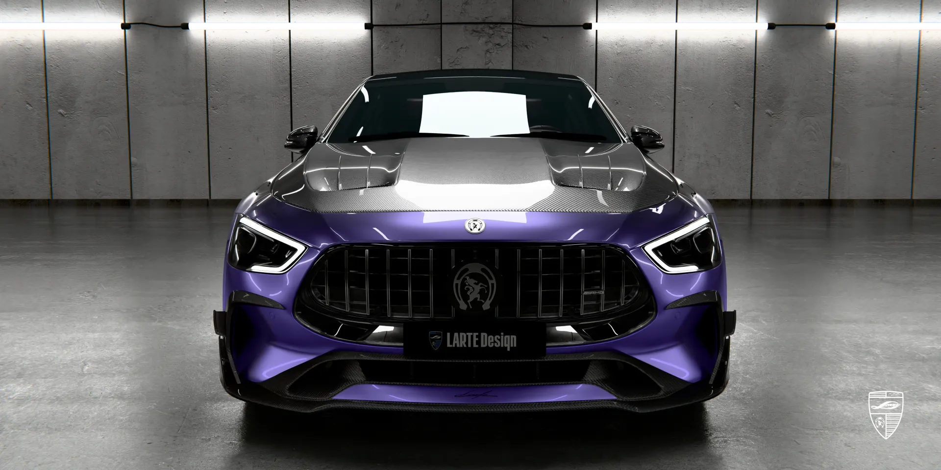 Тюнингованный Mercedes GT AMG 63s Facelift в фиолетовом – роскошный авто с спортивным апгрейдом