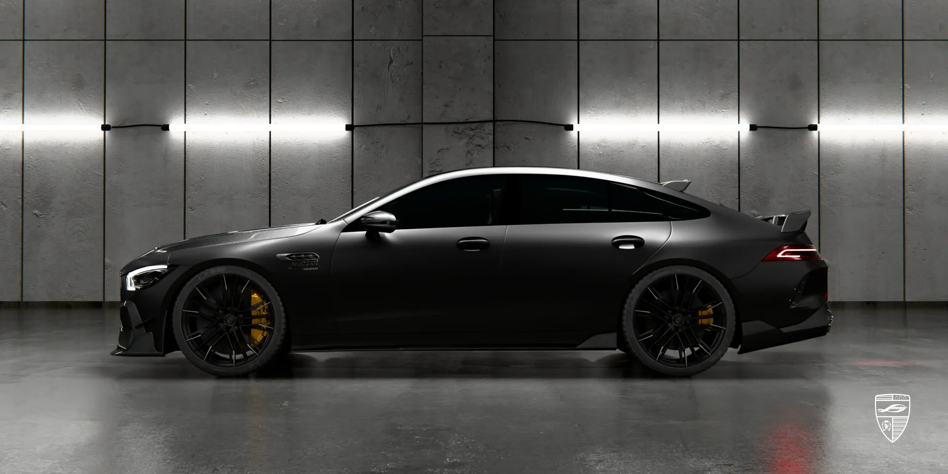 Карбоновый OEM рестайлинг для GT Facelift AMG 63 органично вписывается на модели