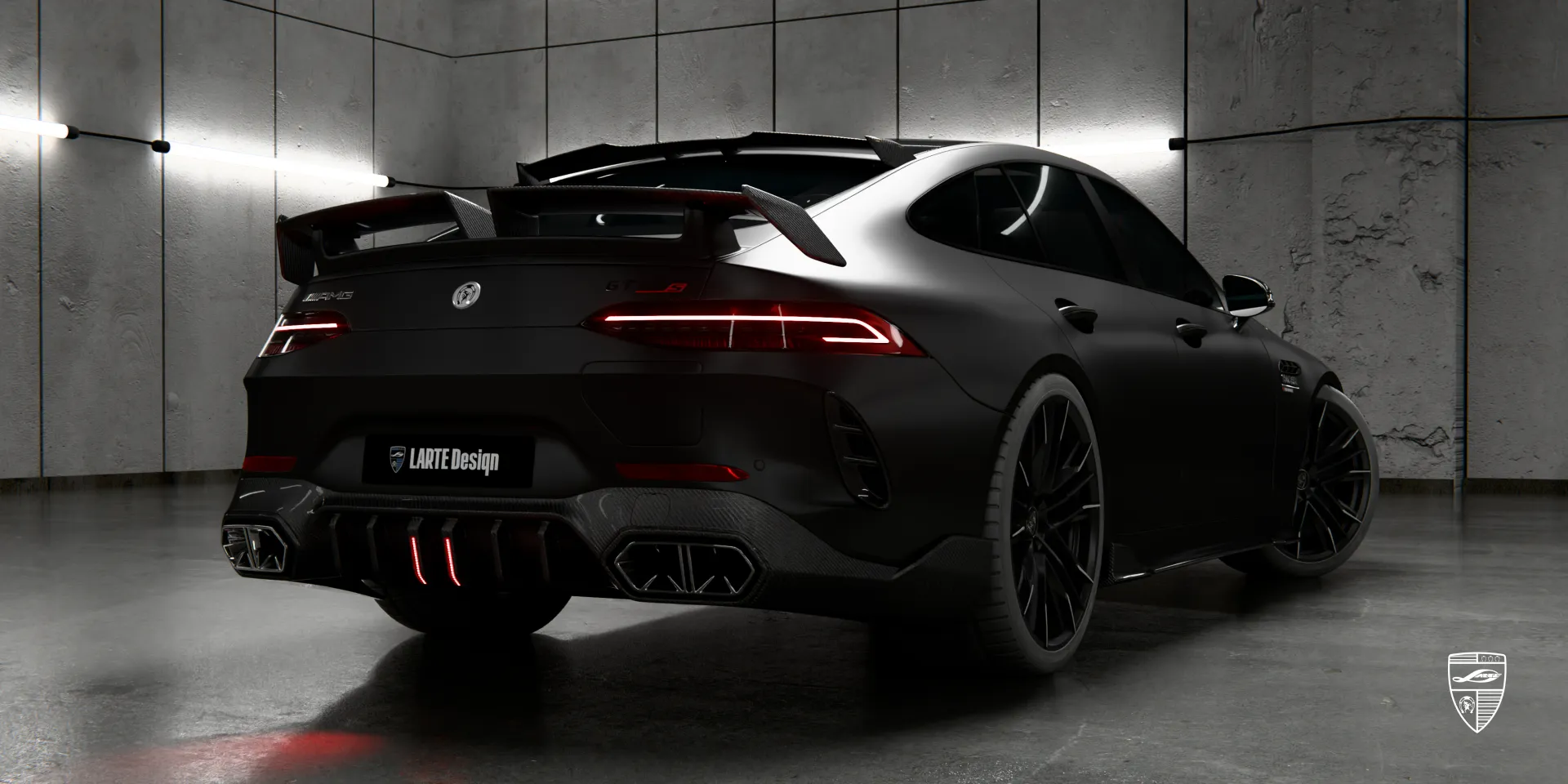 Карбоновые аксессуары в гоночном стиле для GT Facelift AMG 63 добавляют атмосферу трека