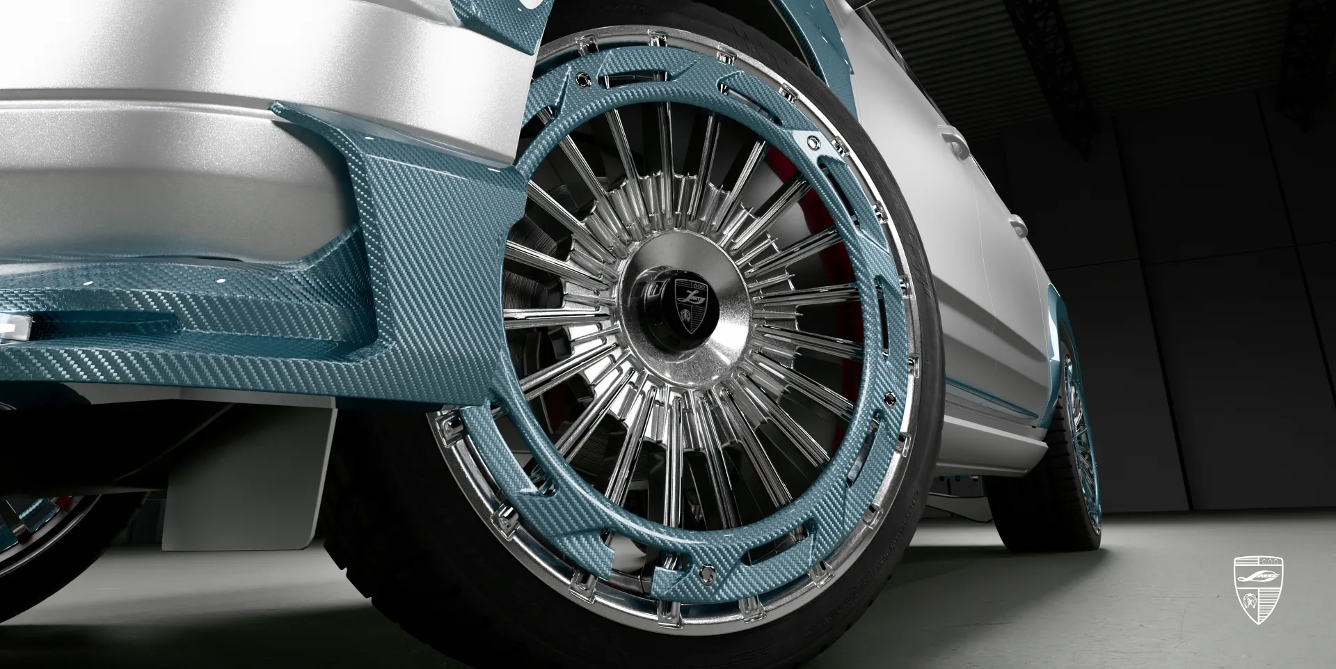 Кованые диски на жемчужно‑белом Cadillac Escalade V: эксклюзивные премиальные акценты