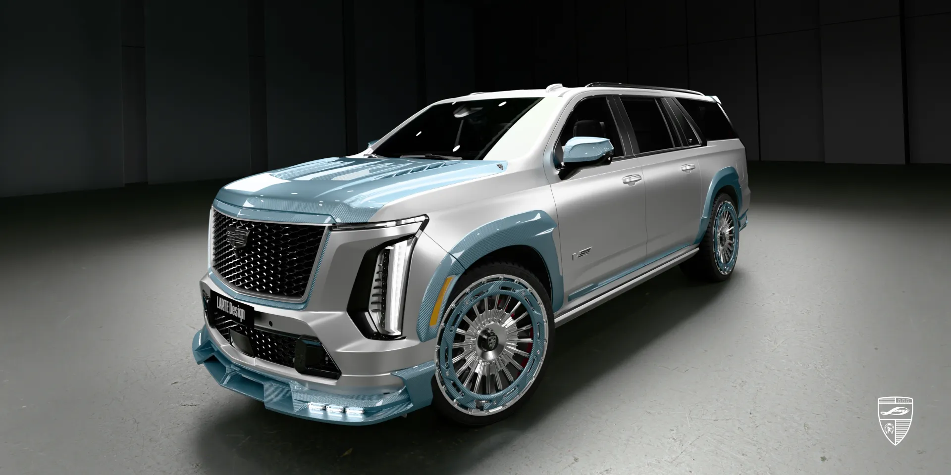 Widebody‑комплект на жемчужно‑белом Escalade: более внушительный и динамичный вид