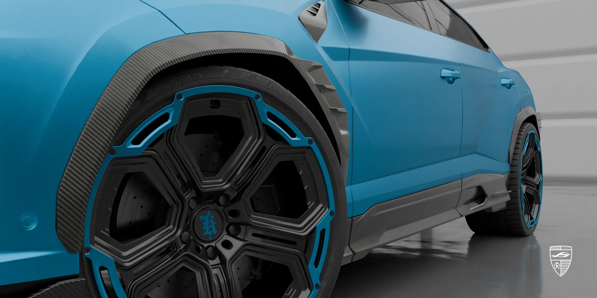 Кастомный URUS SE: стайлинг Lamborghini Black Label от LARGENDA, брутальный вид