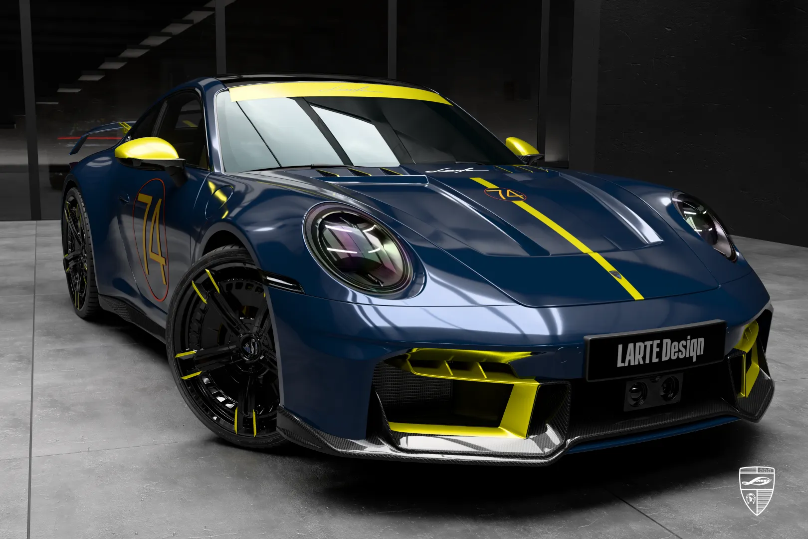 Porsche 911 Carrera 992.2 Facelift 2026 года с кастомный апгрейдом и спортивным обликом