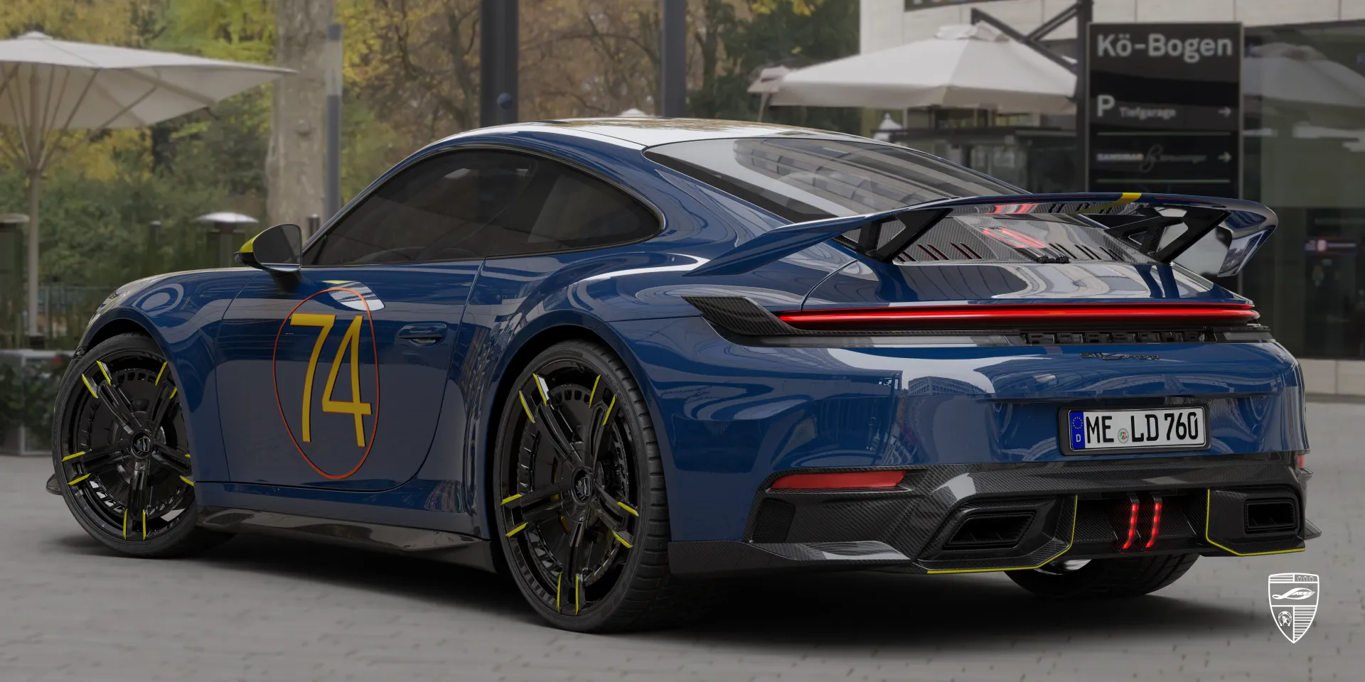 Porsche 911 Carrera 992.2 Facelift — кастомный внешний обвес и спортивный облик