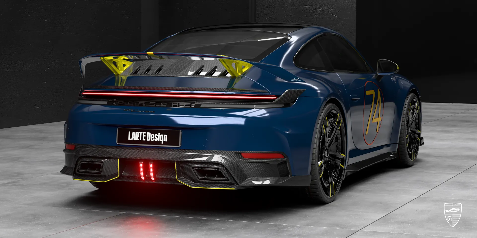Porsche 911 Carrera 992.2 — аэрокит, диффузор и агрессивный внешний вид