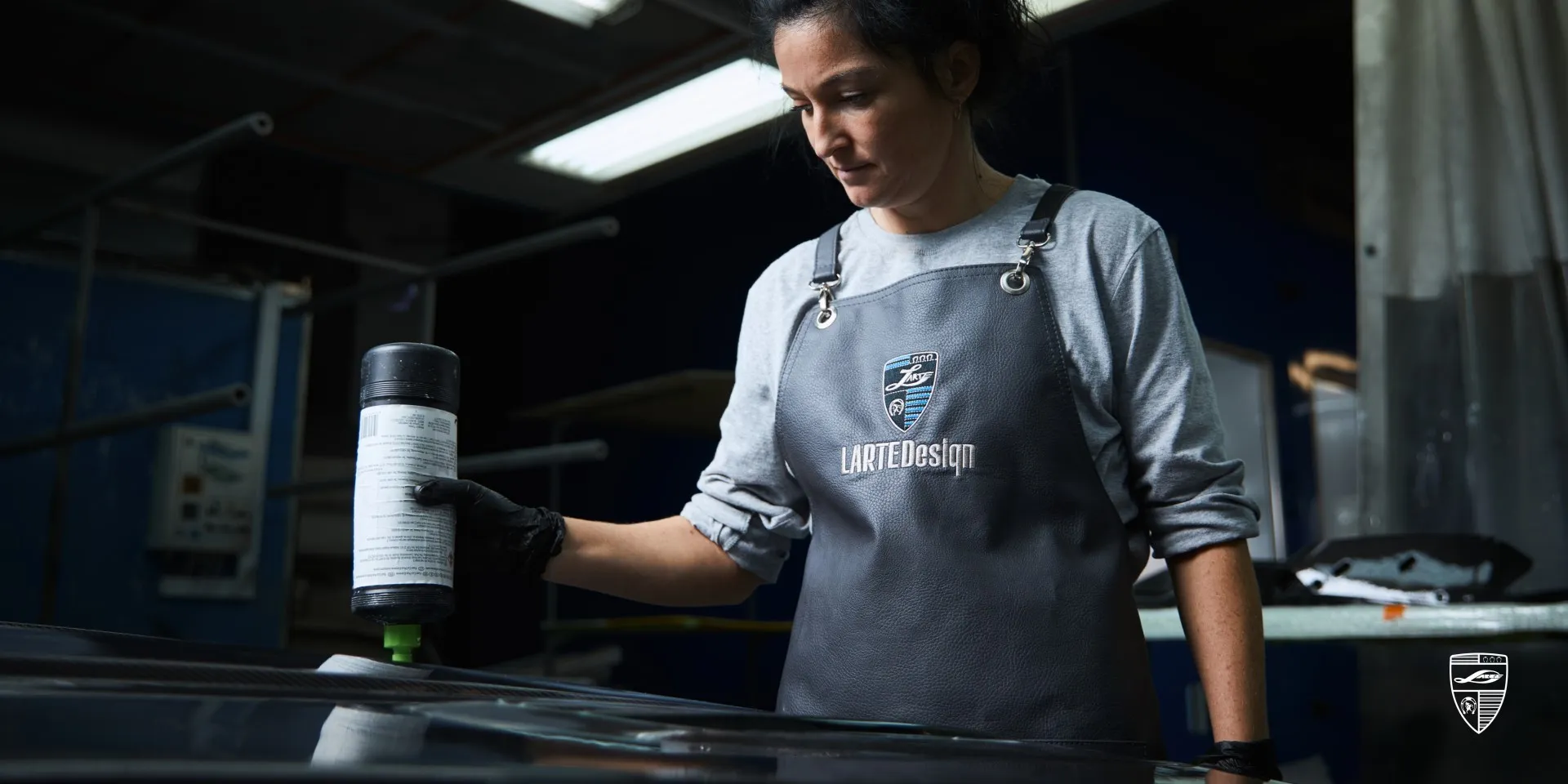 Финишная обработка отверждённых компонентов из prepreg карбона