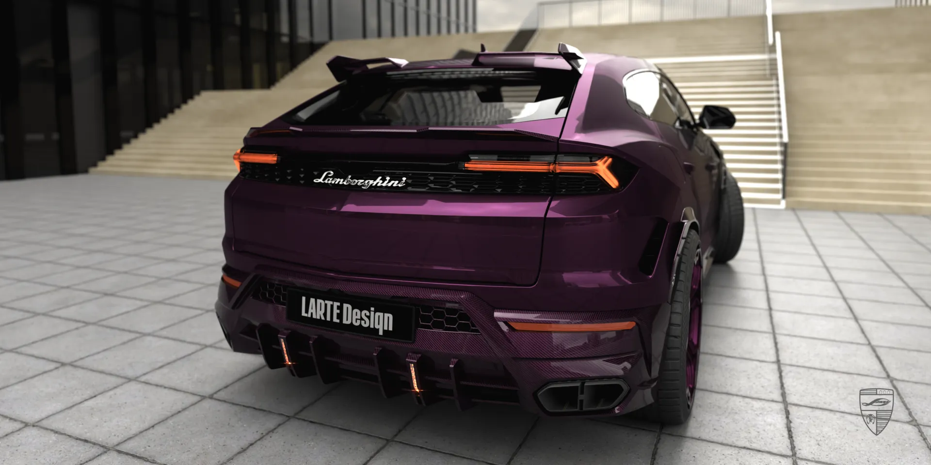 Кастомный карбоновый обвес Lamborghini Urus со специально разработанным стилем
