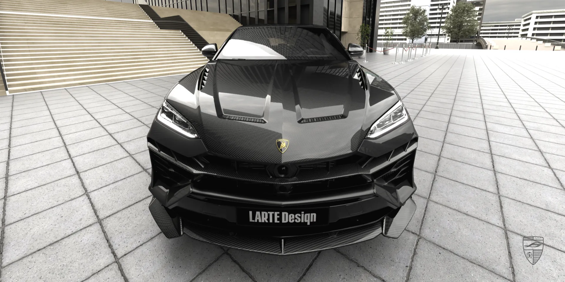 Премиальное карбоновое оформление Urus с кастомным аэродинамическим комплектом