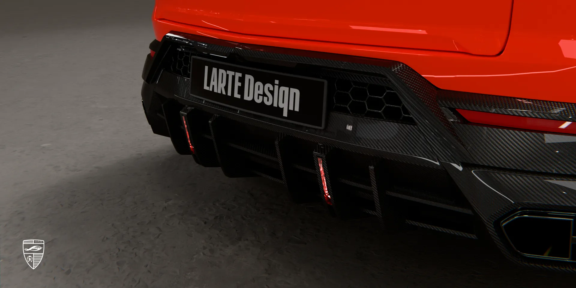 2026 Lamborghini URUS SE, комплект из dry карбона: апгрейд бампера для агрессивного стайлинга