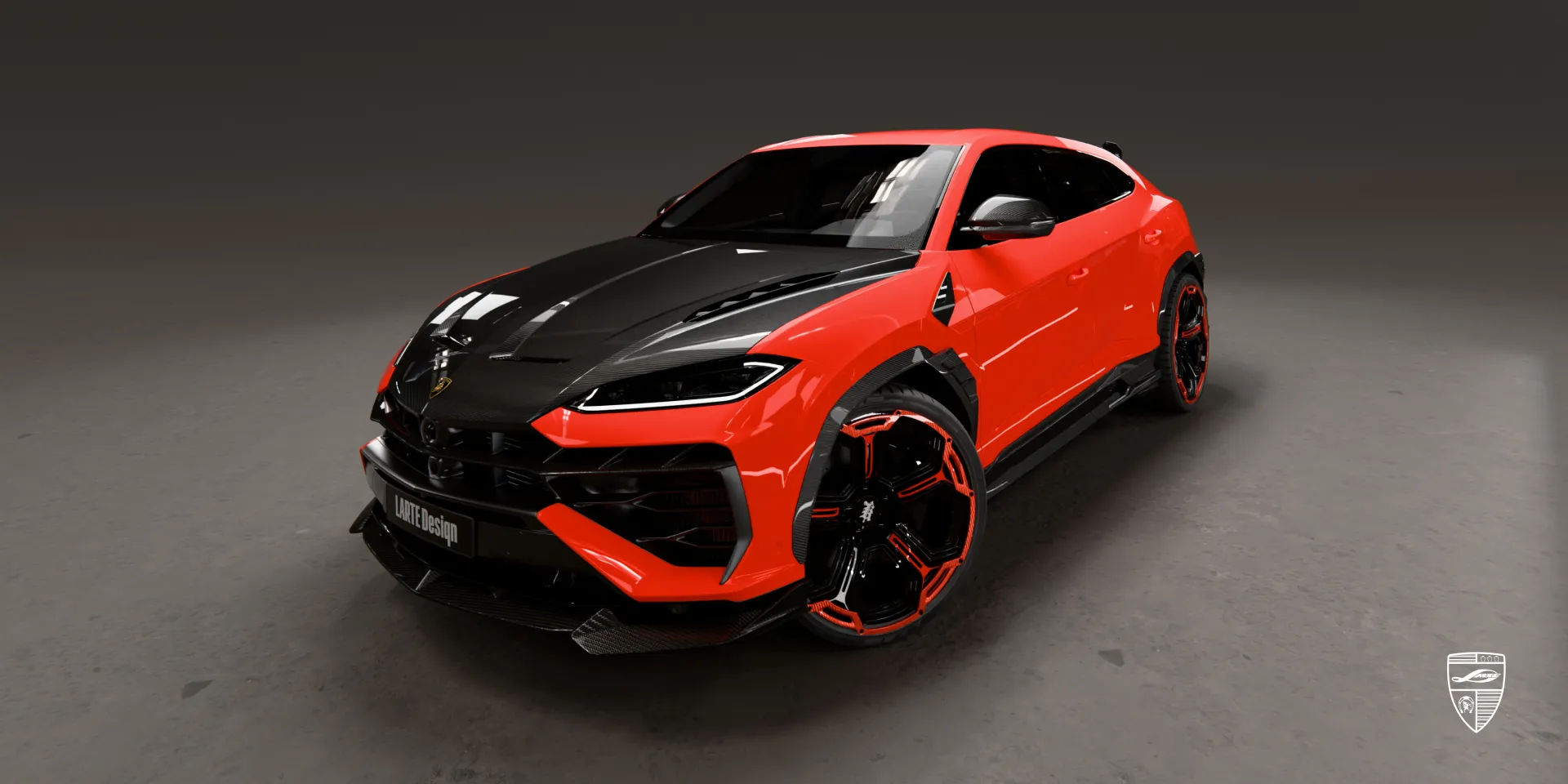 Комплект обвеса из dry карбона Lamborghini URUS SE 2026 — апгрейд дисков дополняет внешний вид
