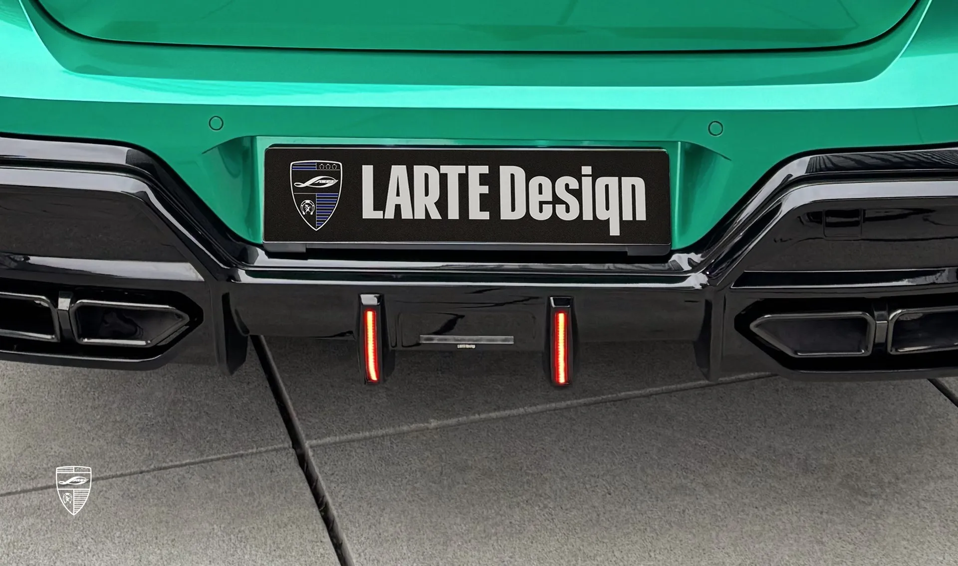 Дополнительные стоп-сигналы в обвесе для BMW 7 Series G70 760i от LARTE Design