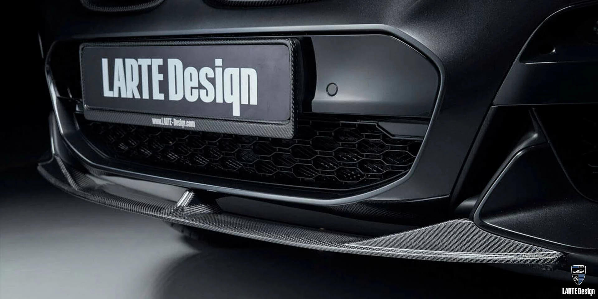 Купить сплиттер переднего бампера из углеродного волокна для BMW X4 G02 Сarbon Black Metallic 2023
