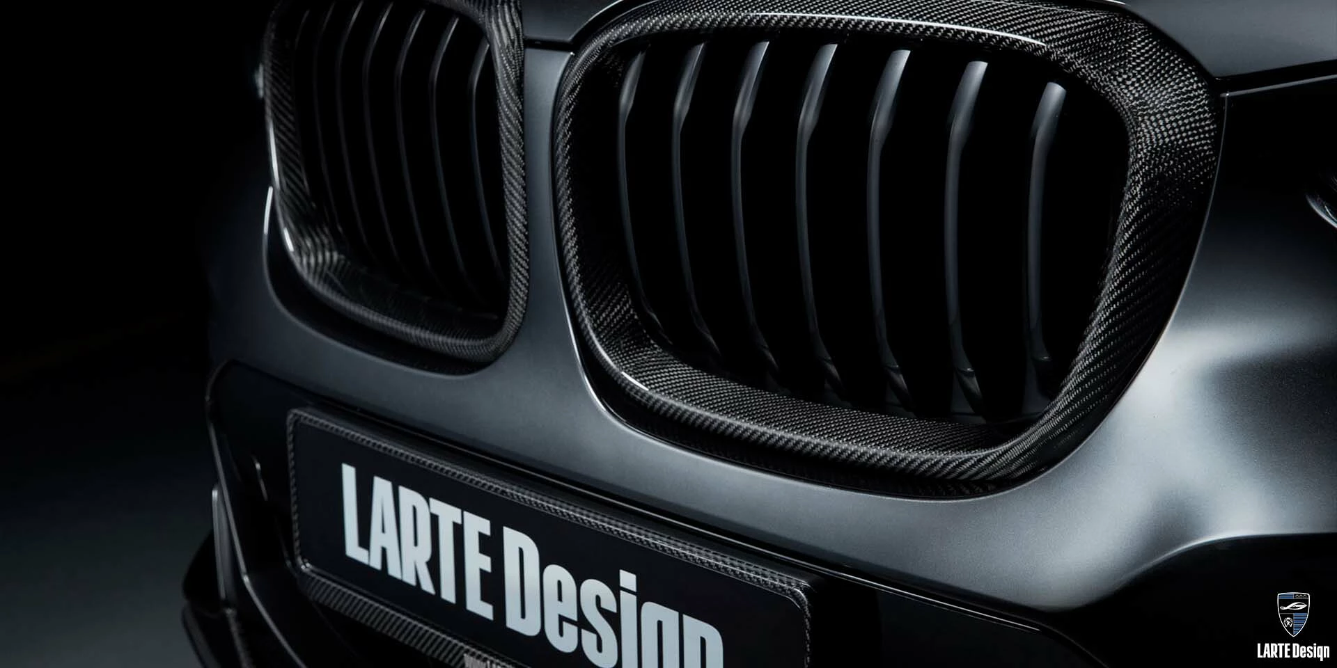Закажите отделку решетки радиатора из углеродного волокна для BMW X4 G02 Сarbon Black Metallic 2023