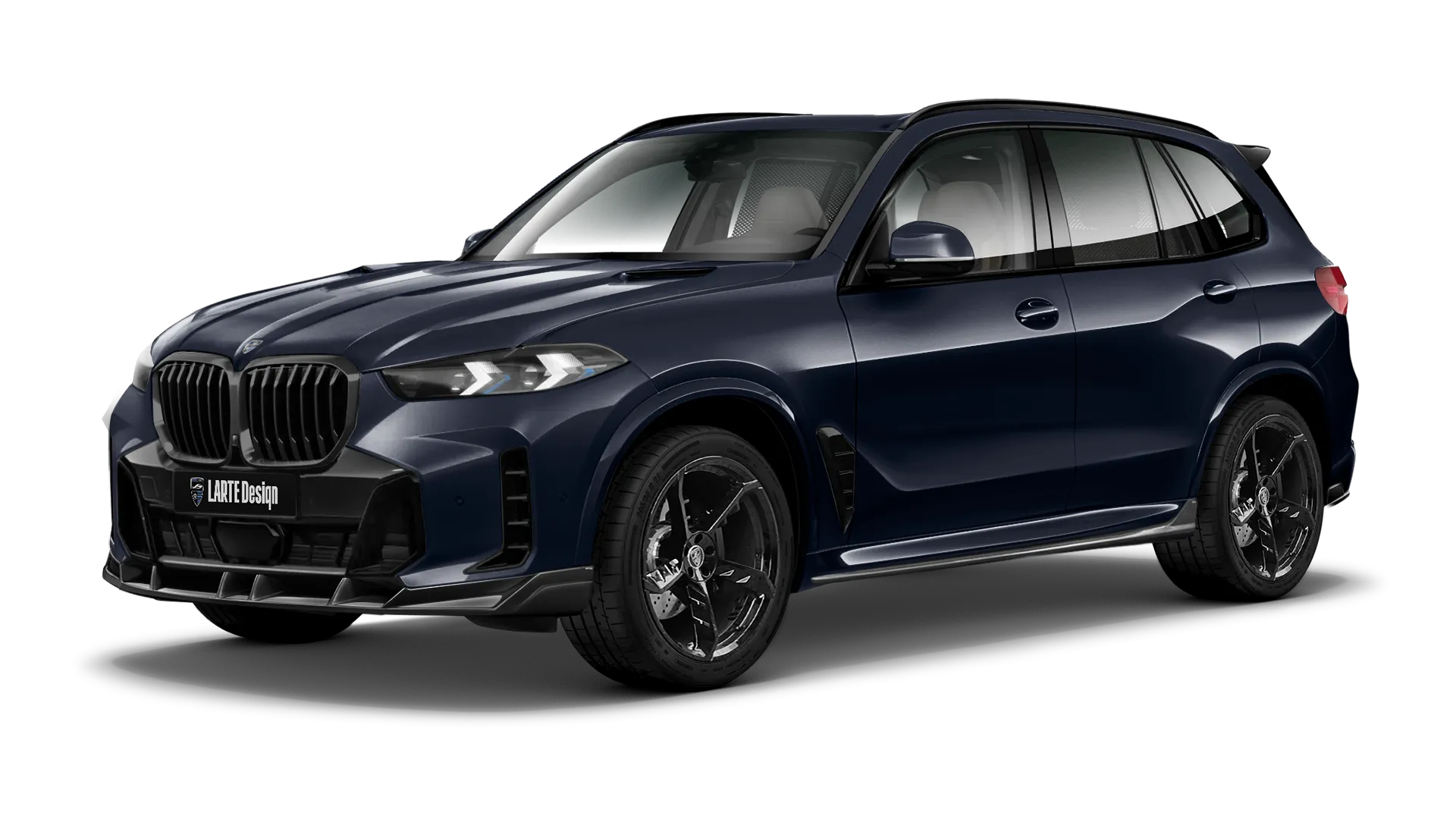BMW X5 G05 LCI 2023 - 2026 в цвете Carbon Black с кастомным обвесом