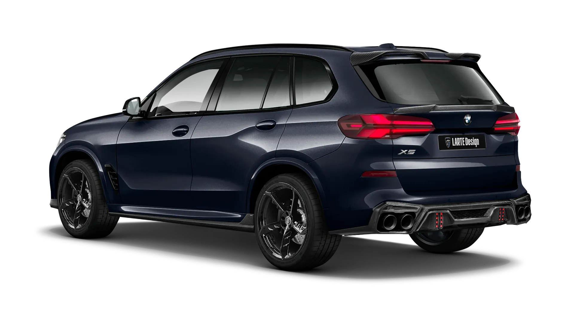 BMW X5 G05 LCI 2023 - 2026 в цвете Carbon Black с карбоновым тюнингом