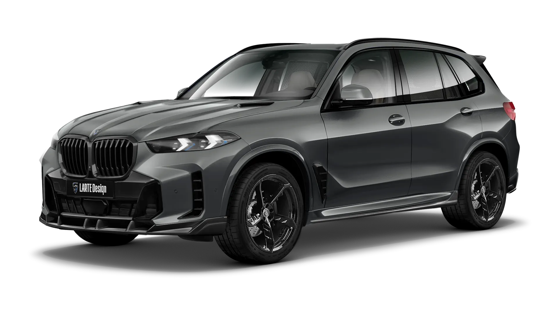 BMW X5 G05 LCI 2023 - 2026 в цвете Dravit Grey с кастомным обвесом