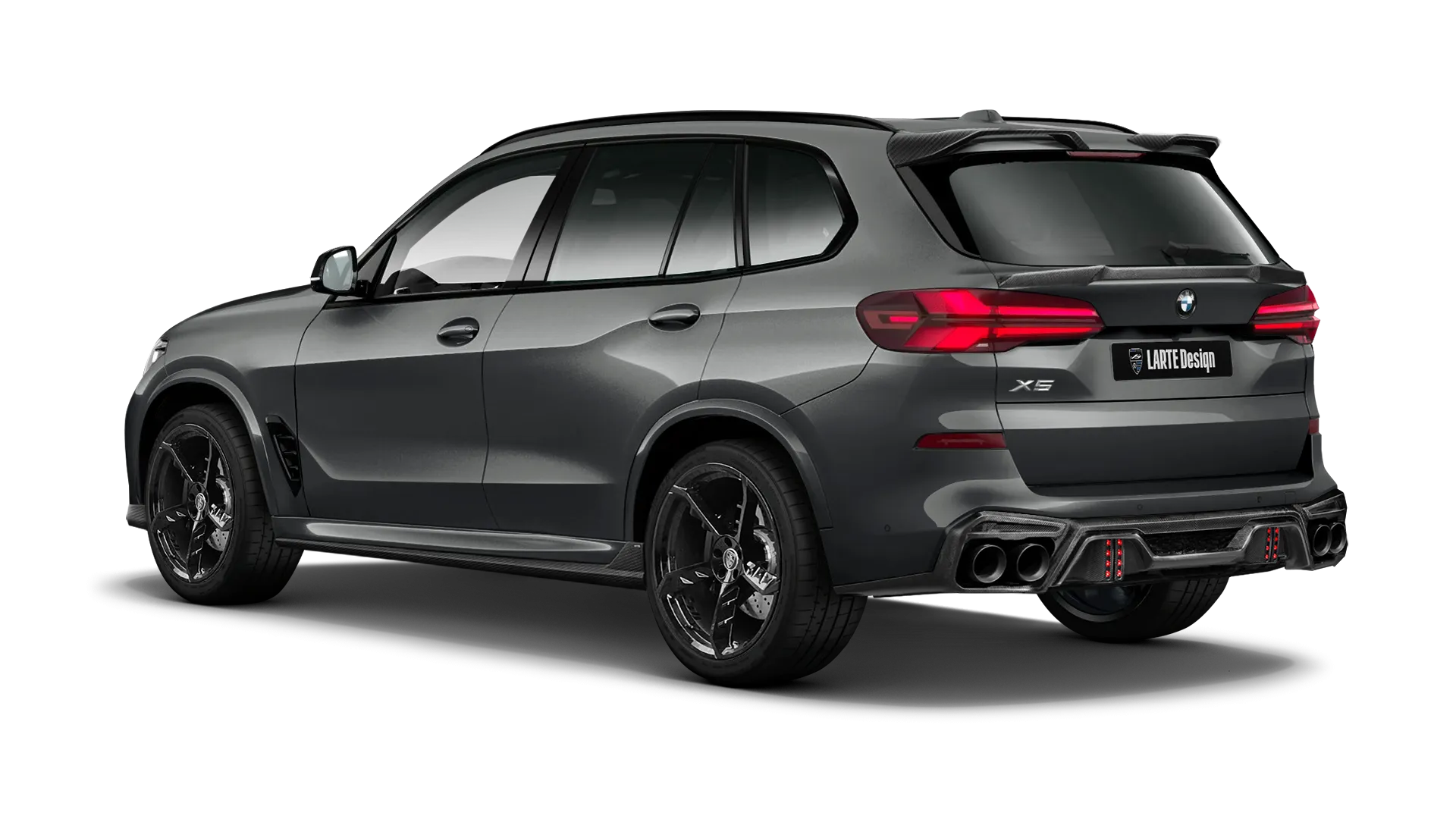 BMW X5 G05 LCI 2023 - 2026 в цвете Dravit Grey с карбоновым тюнингом