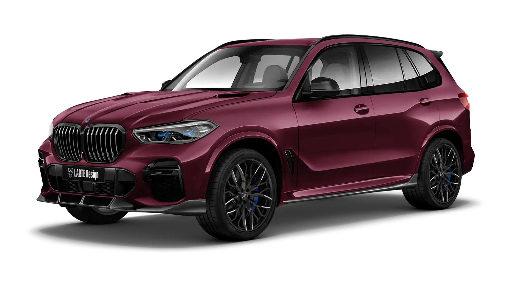 BMW X5 G05 2019 - 2023 в цвете Ametrine с кастомным обвесом