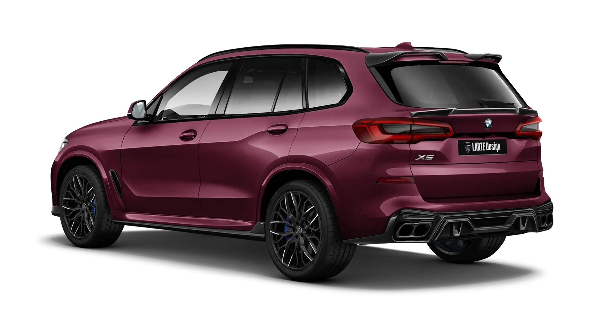 BMW X5 G05 2019 - 2023 в цвете Ametrine с кастомным тюнингом