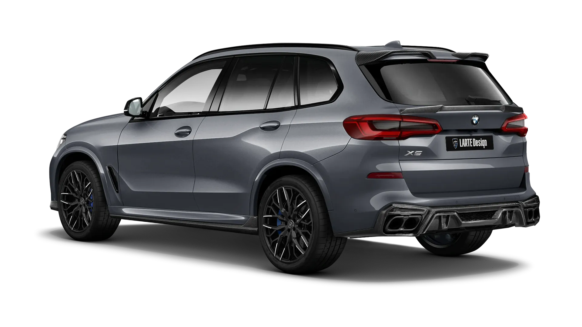 BMW X5 G05 2019 - 2023 в цвете Arctic Grey с карбоновым тюнингом