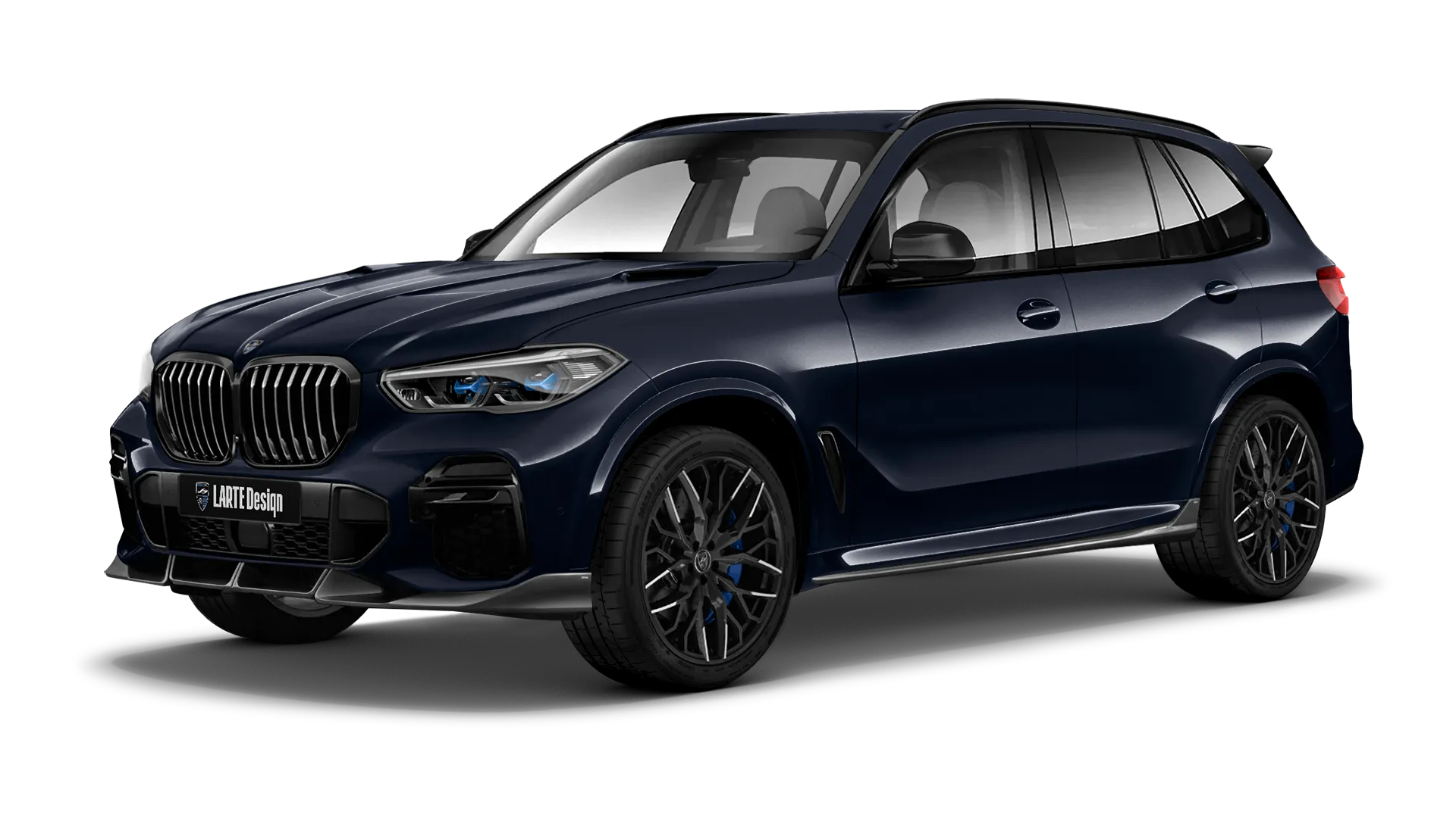 BMW X5 G05 2019 - 2023 в цвете Carbon Black с кастомным обвесом