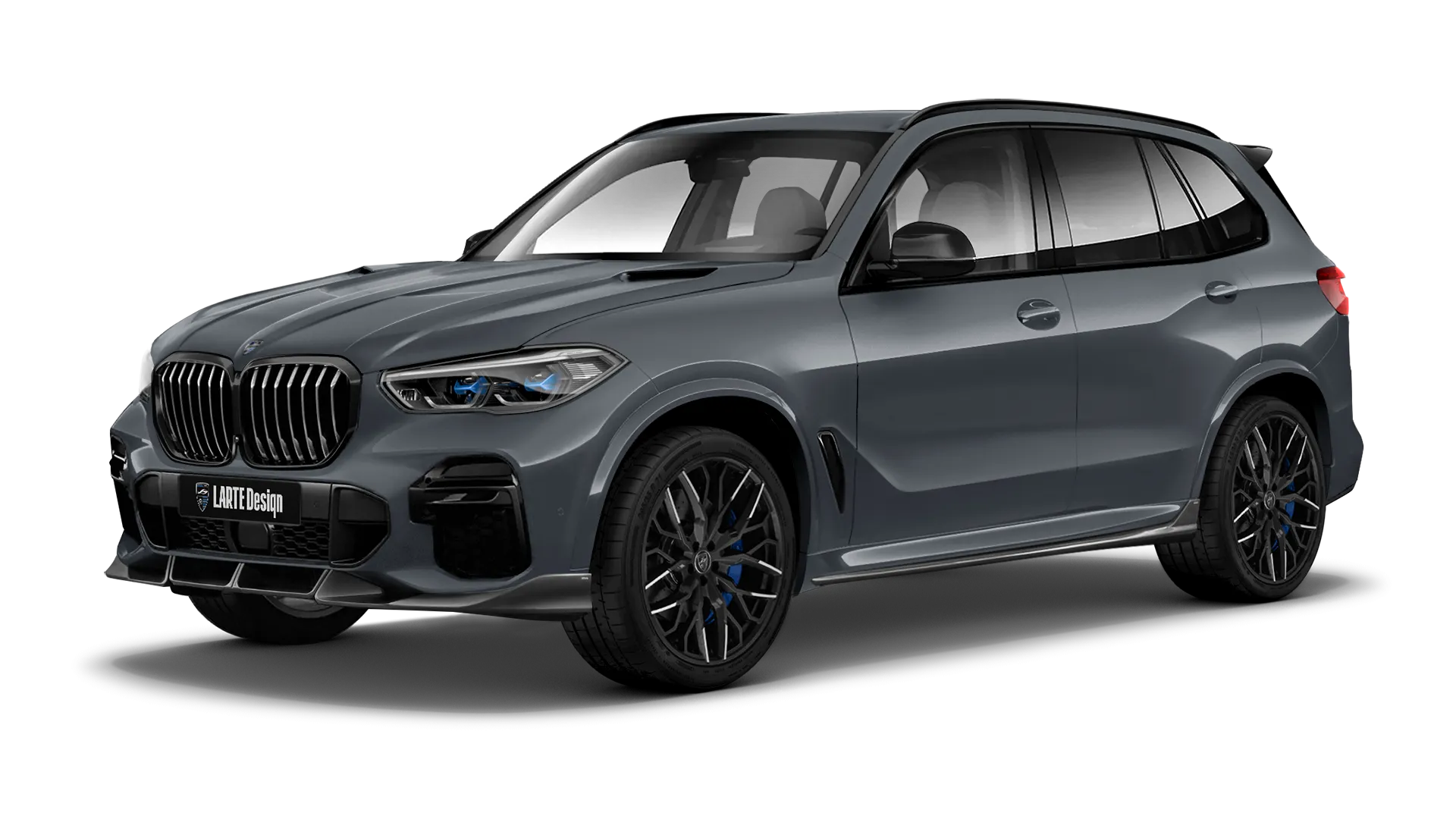 BMW X5 G05 2019 - 2023 в цвете Frozen Gray с кастомным обвесом