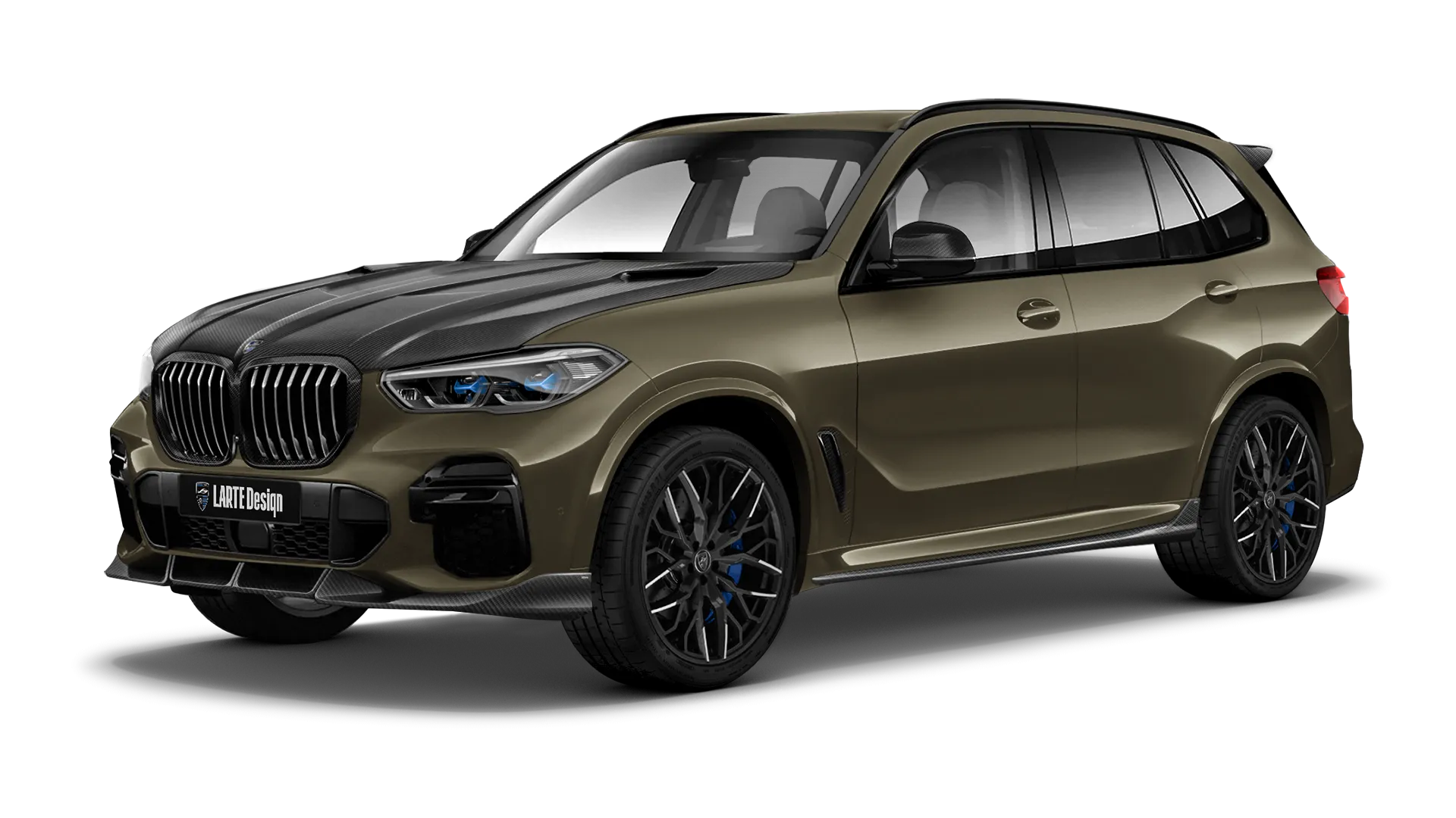 BMW X5 G05 2019 - 2023 в цвете Manhattan с карбоновым обвесом