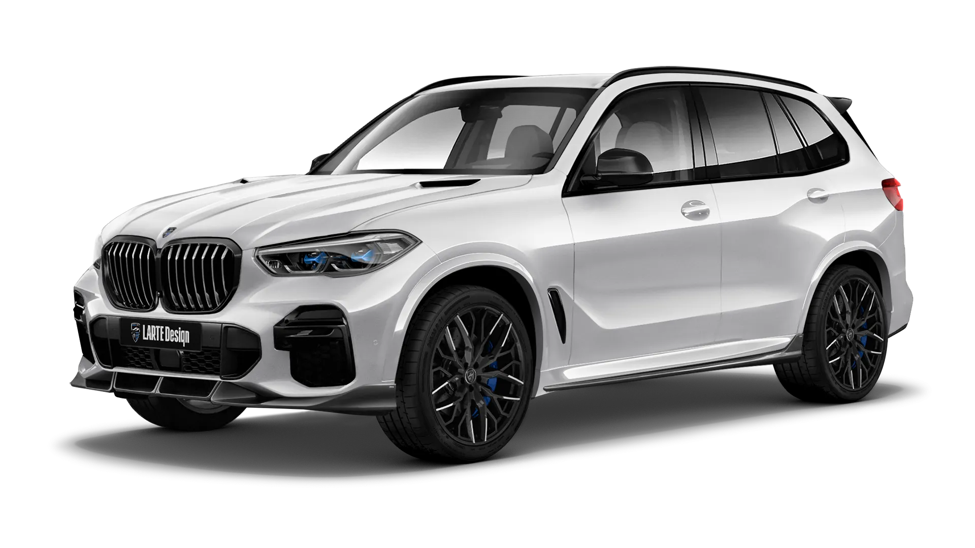 BMW X5 G05 2019 - 2023 в цвете Mineral White с кастомным обвесом