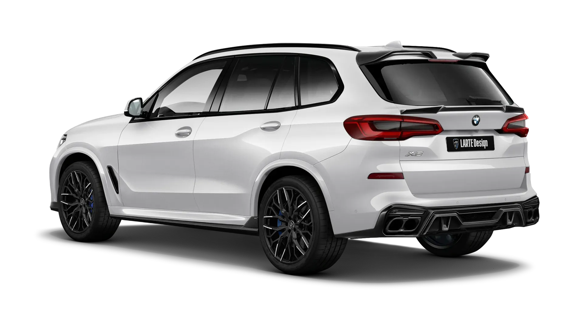 BMW X5 G05 2019 - 2023 в цвете Mineral White с кастомным тюнингом