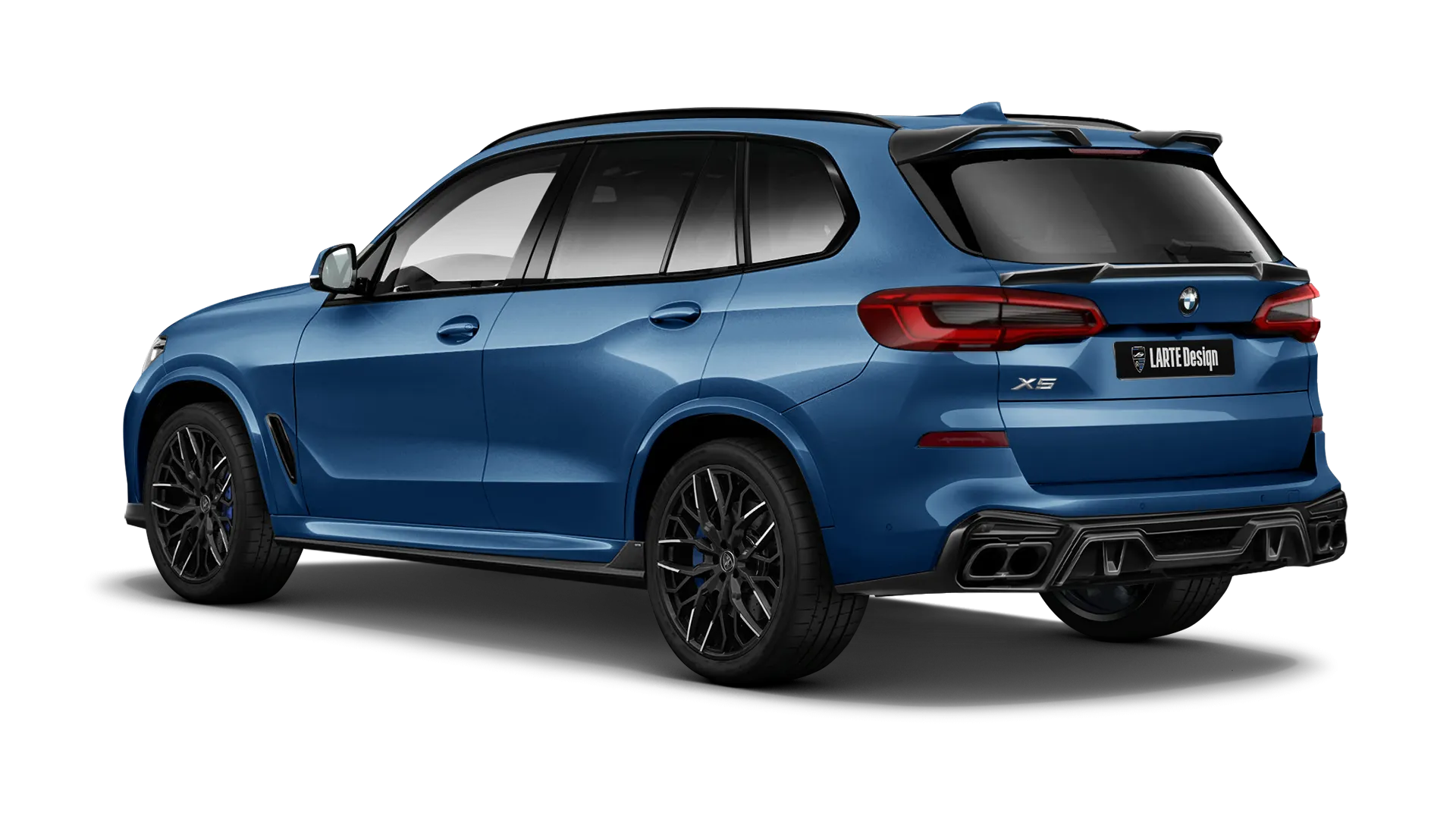 BMW X5 G05 2019 - 2023 в цвете Phytonic Blue с кастомным тюнингом