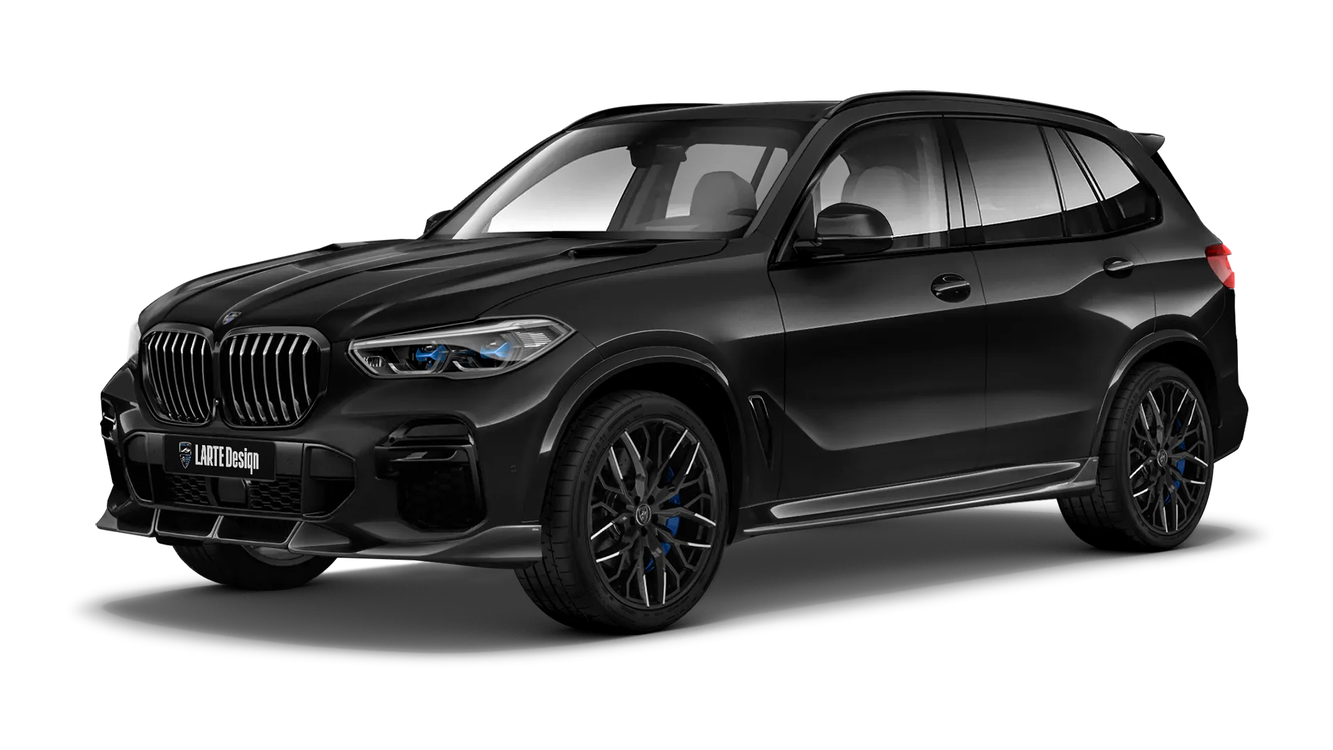 BMW X5 G05 2019 - 2023 в цвете Sapphire Black с кастомным обвесом