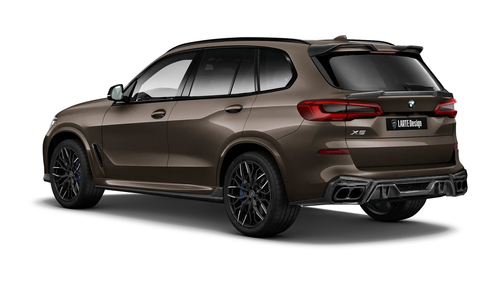 BMW X5 G05 2019 - 2023 в цвете Sparkling Brown с карбоновым тюнингом