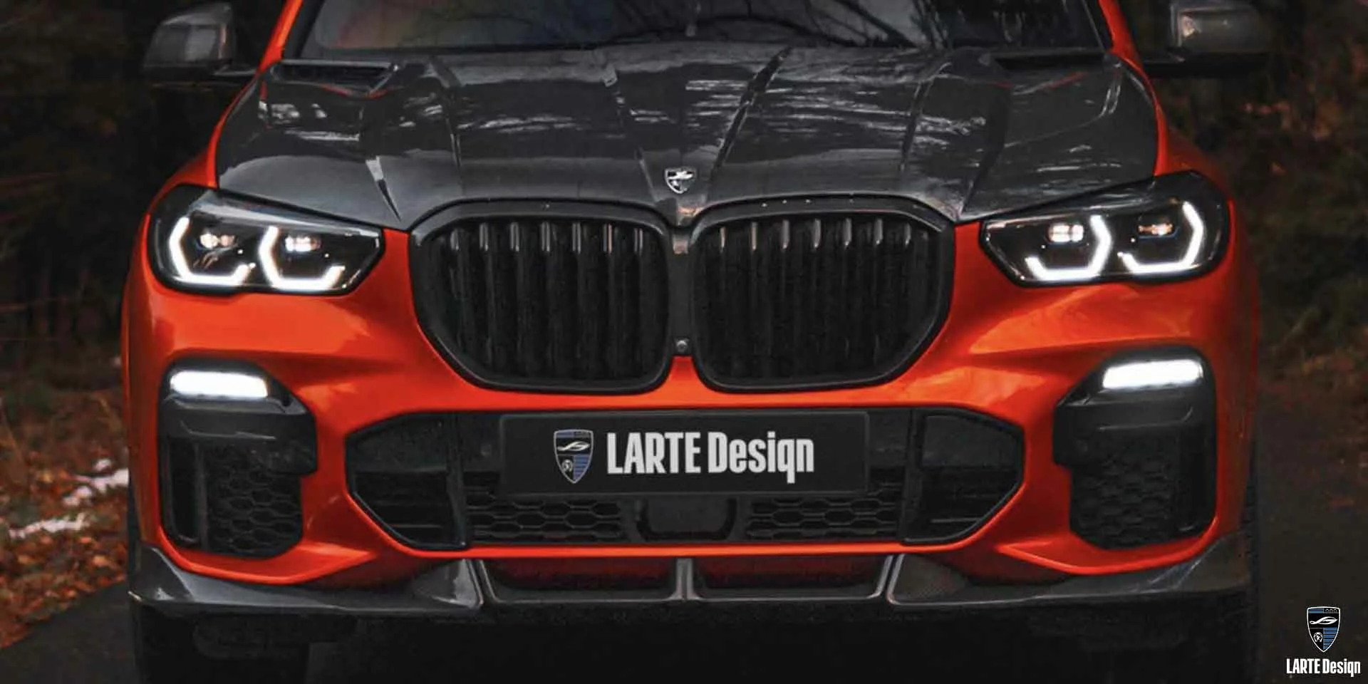 Приобретите передний сплиттер из углеродного волокна для BMW X5 M sport G05 M50i в красном цвете