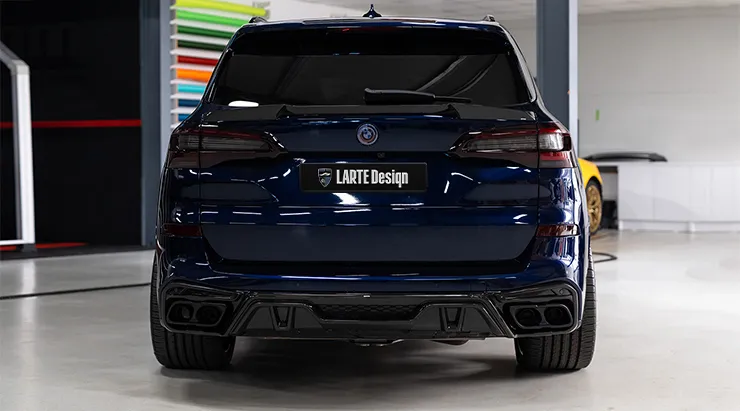 Задний профиль BMW X5 G05 2019 - 2023 с кастомным тюнингом