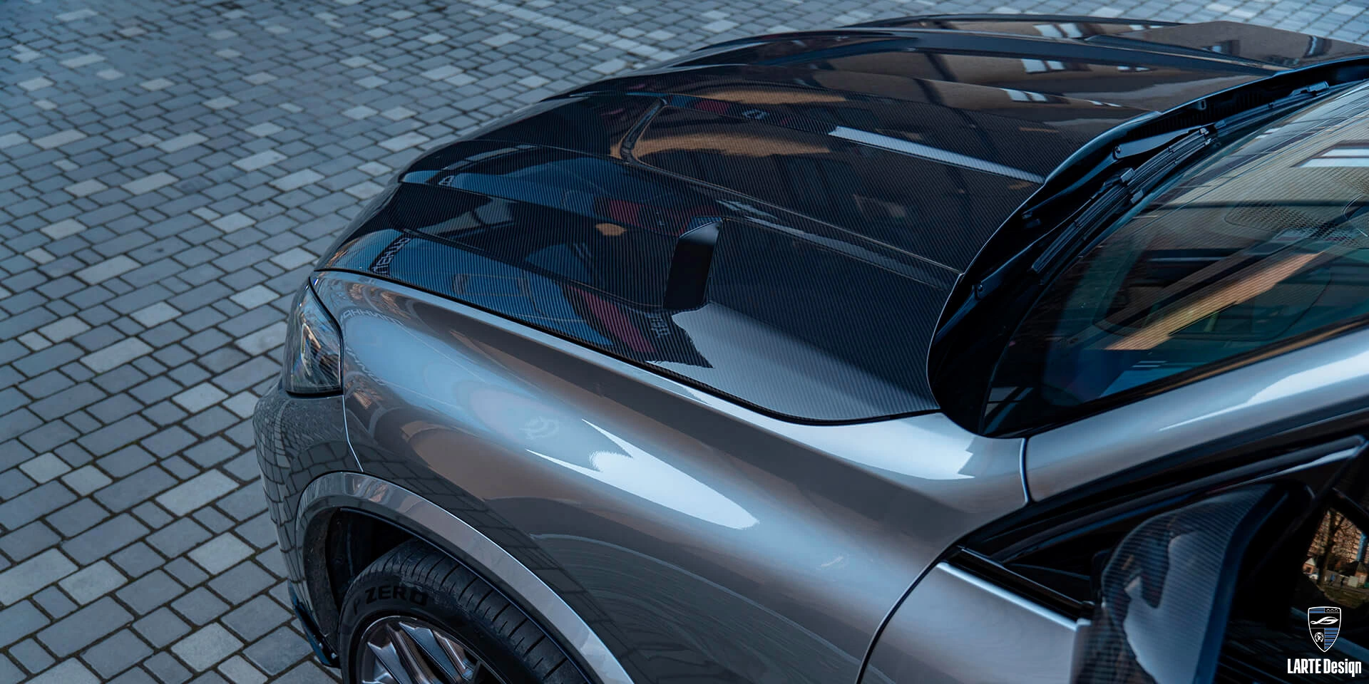Получите аэродинамические детали из углеродного волокна для LARTE Performance BMW X5M Competition F95 Dravit Grey Metallic 