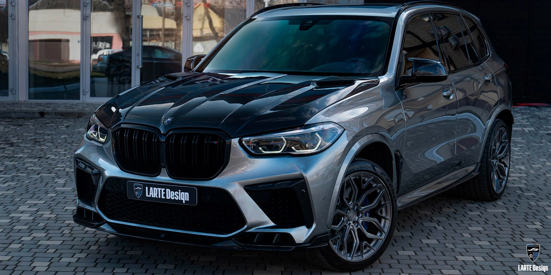 Цена на уникальный обвес из углеродного волокна для BMW X5M LARTE Performance Competition F95 Dravit Grey Metallic