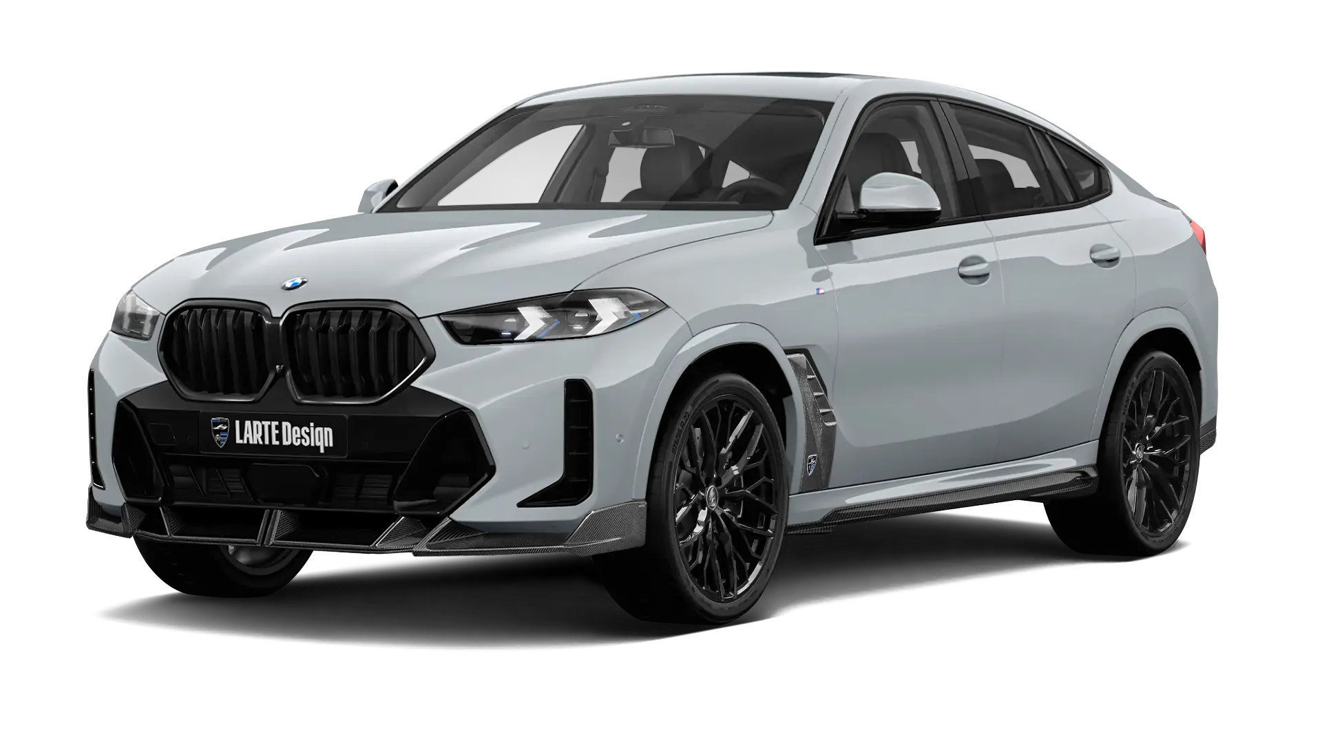 BMW X6 G06 LCI III Facelift в цвете Brooklyn Grey с карбоновым обвесом