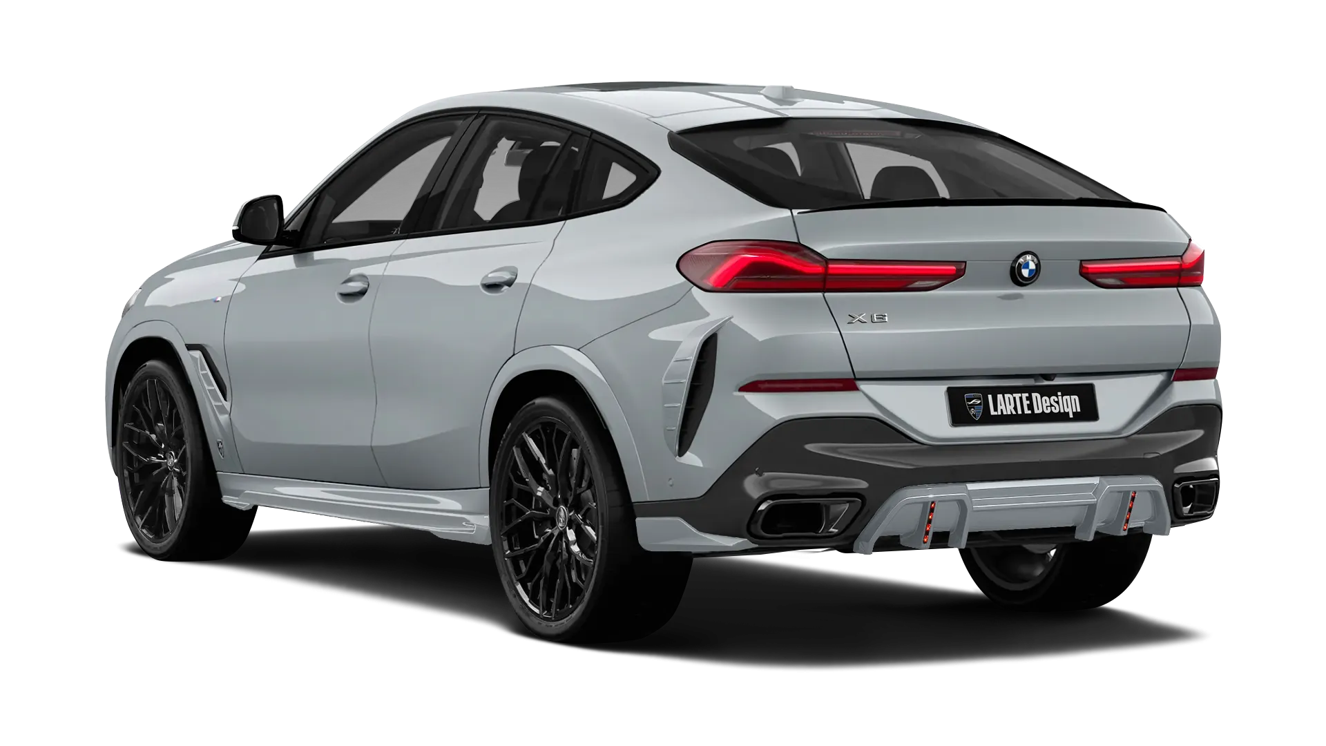 BMW X6 G06 LCI III Facelift в цвете Brooklyn Grey с кастомным тюнингом