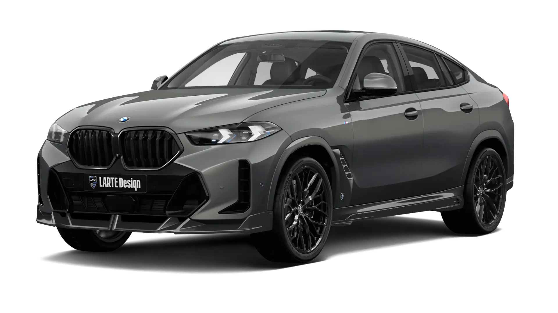BMW X6 G06 LCI III Facelift в цвете Dravit Grey с кастомным обвесом