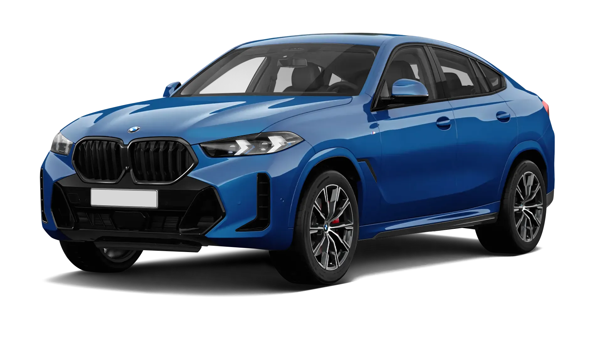 BMW X6 G06 LCI III Facelift в стоке, цвет Le Mans Blue