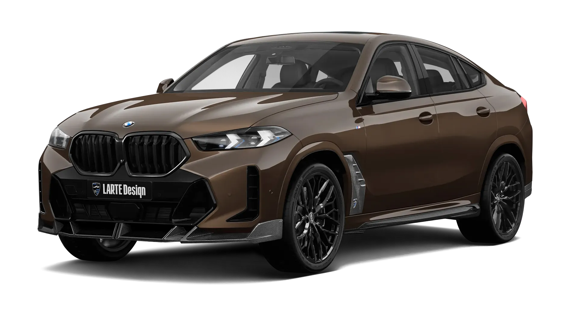 BMW X6 G06 LCI III Facelift в цвете Macadamia с карбоновым обвесом