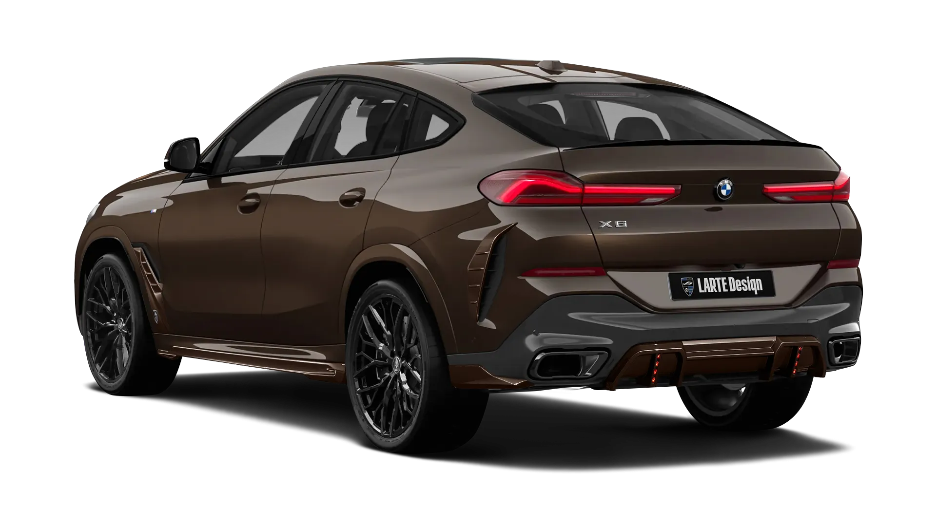 BMW X6 G06 LCI III Facelift в цвете Macadamia с кастомным тюнингом