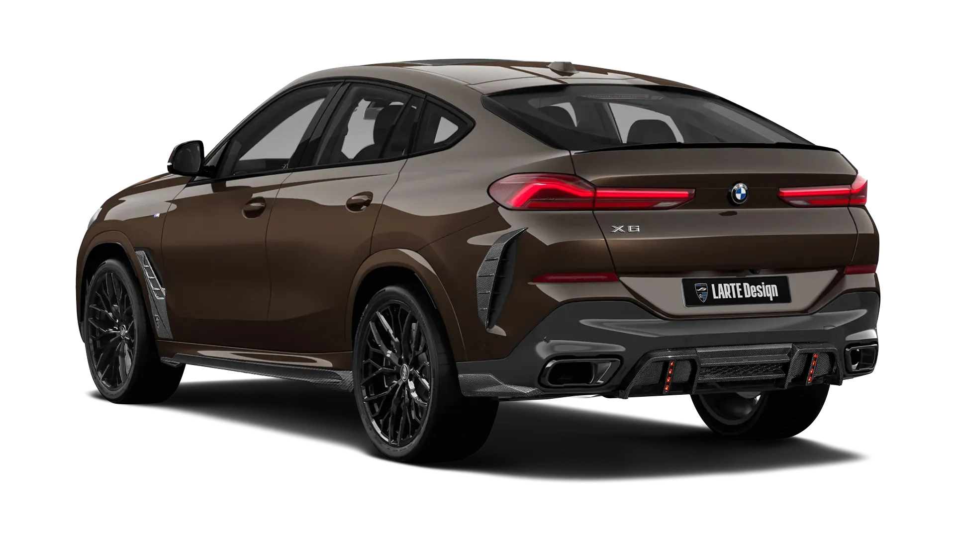 BMW X6 G06 LCI III Facelift в цвете Macadamia с карбоновым тюнингом